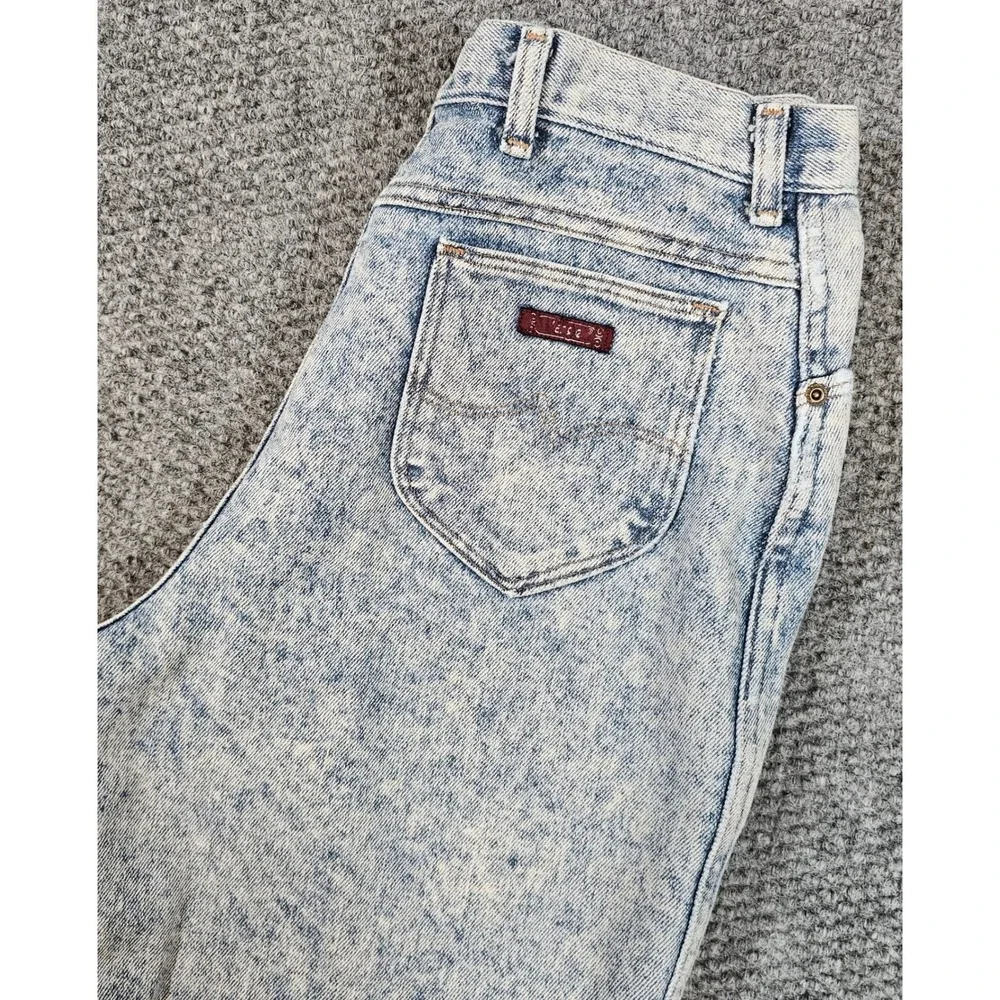 Vintage Acid Wash Jeans High Waist Mom Jeans Denim Pants 80s Style - Size 31‎
